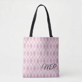 Farbtöne für rosa Raute Tasche (Vorderseite)