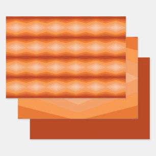 Farbtöne geometrischer Abstrakter Kunst Geschenkpapier Set