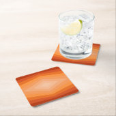 Farbtöne geometrischer Abstrakter Kunst Rechteckiger Pappuntersetzer (Vor Ort)