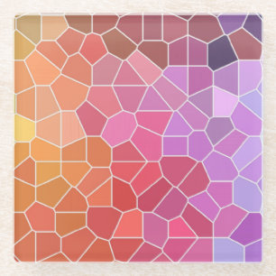 Farbtöne Glasuntersetzer