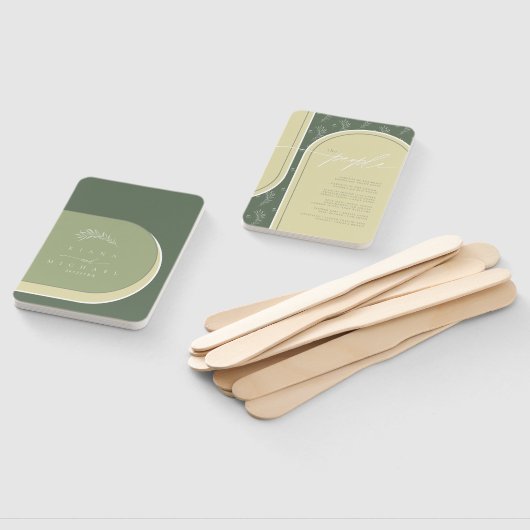 Farbtöne Hochzeitsfeier oder Programm Grüne ID901 Fächer (Non-assembled)