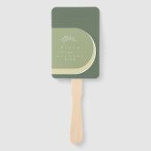 Farbtöne Hochzeitsfeier oder Programm Grüne ID901 Fächer (Vorderseite)