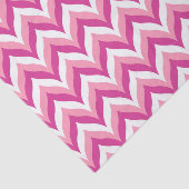 Farbtöne in rosa und weißem Zigzag Zickzack Seidenpapier (Ausschnitt)