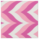 Farbtöne in rosa und weißem Zigzag Zickzack Stoff (Nahaufnahme)