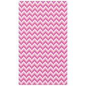 Farbtöne in rosa und weißem Zigzag Zickzack Tischdecke (Vorderseite)