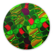 Farbtöne, Kreise und abgerundete Formen Keramikknauf (Vorderseite)