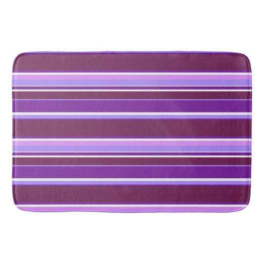 Farbtöne lila Streifen Badematte (Vorderseite)
