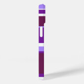 Farbtöne lila Streifen Case-Mate iPhone Hülle (Rückseite / Rechts)