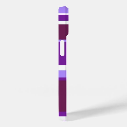 Farbtöne lila Streifen Case-Mate iPhone Hülle (Rückseite / Rechts)