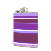 Farbtöne lila Streifen Flachmann (Links)