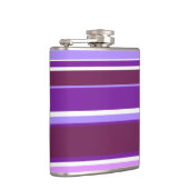 Farbtöne lila Streifen Flachmann (Rechts)