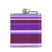 Farbtöne lila Streifen Flachmann (Rückseite)