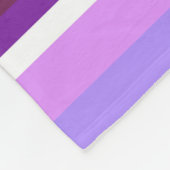 Farbtöne lila Streifen Fleecedecke (Ecke)