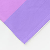 Farbtöne lila Streifen Fleecedecke (Ecke)