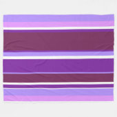 Farbtöne lila Streifen Fleecedecke (Vorderseite (Horizontal))