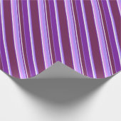 Farbtöne lila Streifen Geschenkpapier (Ecke)