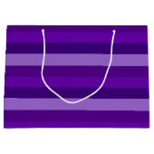 Farbtöne Lila Streifen Große Geschenktüte (Vorderseite)