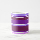 Farbtöne lila Streifen Kaffeetasse (Mittel)