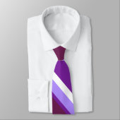 Farbtöne lila Streifen Krawatte (Gebunden)