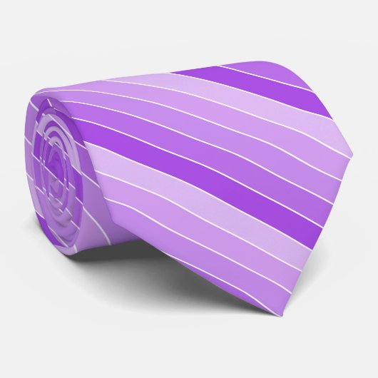 Farbtöne Lila Streifen Krawatte (Gerollt)