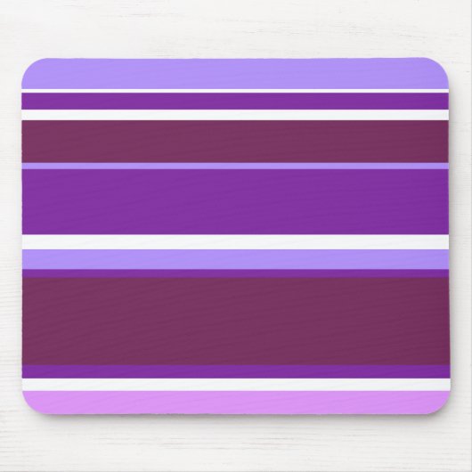 Farbtöne lila Streifen Mousepad (Vorne)