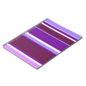 Farbtöne lila Streifen Notizblock (Linke Seite)