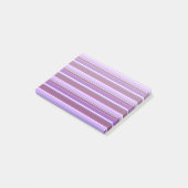 Farbtöne lila Streifen Post-it Klebezettel (angewinkelt)