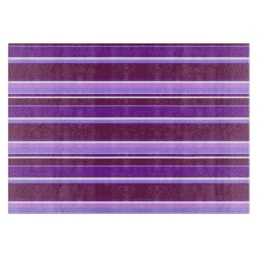 Farbtöne lila Streifen Schneidebrett (Vorderseite)