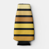 Farbtöne mit goldgelben Streifen auf schwarz Flaschenkühler (Vorderseite)