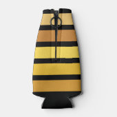 Farbtöne mit goldgelben Streifen auf schwarz Flaschenkühler (Rückseite)