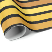 Farbtöne mit goldgelben Streifen auf schwarz Geschenkpapier (Rolleneckpunkt)