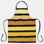 Farbtöne mit goldgelben Streifen auf schwarz Schürze (Vorderseite)
