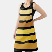 Farbtöne mit goldgelben Streifen auf schwarz Schürze (InSitu)
