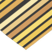 Farbtöne mit goldgelben Streifen auf schwarz Tischdecke (Schrägansicht)
