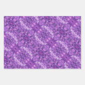 Farbtöne mit Lila, rosa und weißem Muster Geschenkpapier Set (Vorderseite)