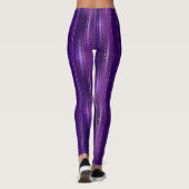 Farbtöne mit Lila Streifen Leggings (Rückseite)