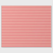 Farbtöne Peach Stripes Benutzerdefiniertes Vorlage Geschenkpapier (Flach)