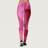 Farbtöne rosa Blume Blumenfotografie Leggings (Rückseite)