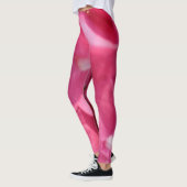 Farbtöne rosa Blume Blumenfotografie Leggings (Links)