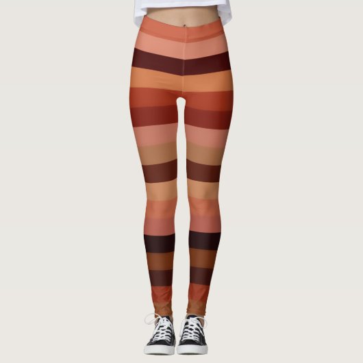Farbtöne Streifen Leggings (Vorderseite)