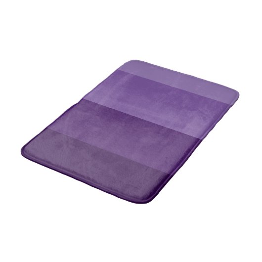 Farbtöne und Lila Streifen Badematte (Schrägansicht)
