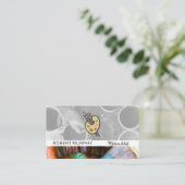 Farbtöne und Pinsel-Palette Visitenkarte (Stehend Vorderseite)