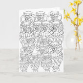 Farbtöne Vasen Grußkarte Karte (Gelbe Blume)