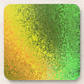 Farbtöne von Abstraktem Kork-Untersetzer, grün und Getränkeuntersetzer (Vorderseite)