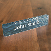 Farbtöne von Abstrakter Naturfotografie Namensplakette (Seite)