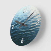 Farbtöne von Abstrakter Naturfotografie Runde Wanduhr (Winkel)