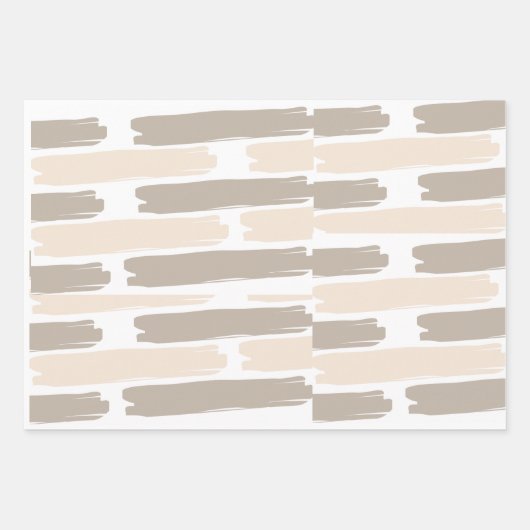 Farbtöne von beige Paint Swipe Geschenkpapier Set (Vorderseite)