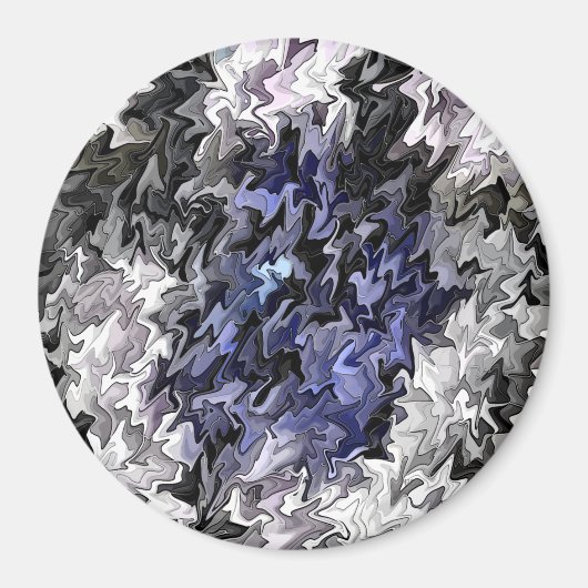 Farbtöne von Blau im Licht.. Magnet (Vorne)