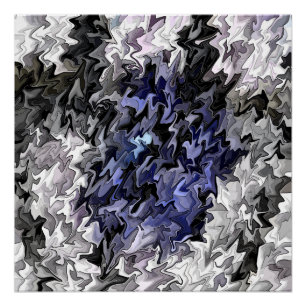 Farbtöne von Blau im Licht.. Poster