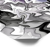 Farbtöne von Blau im Licht.. Poster (Ecke)